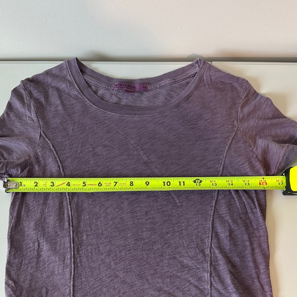 Stateside Lavender Short Sleeve 100% Supima cotton Tee - Picture 5 of 6